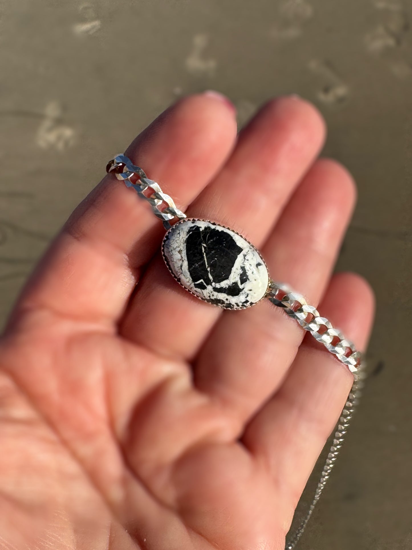 Dusk – White Buffalo Turquoise Necklace