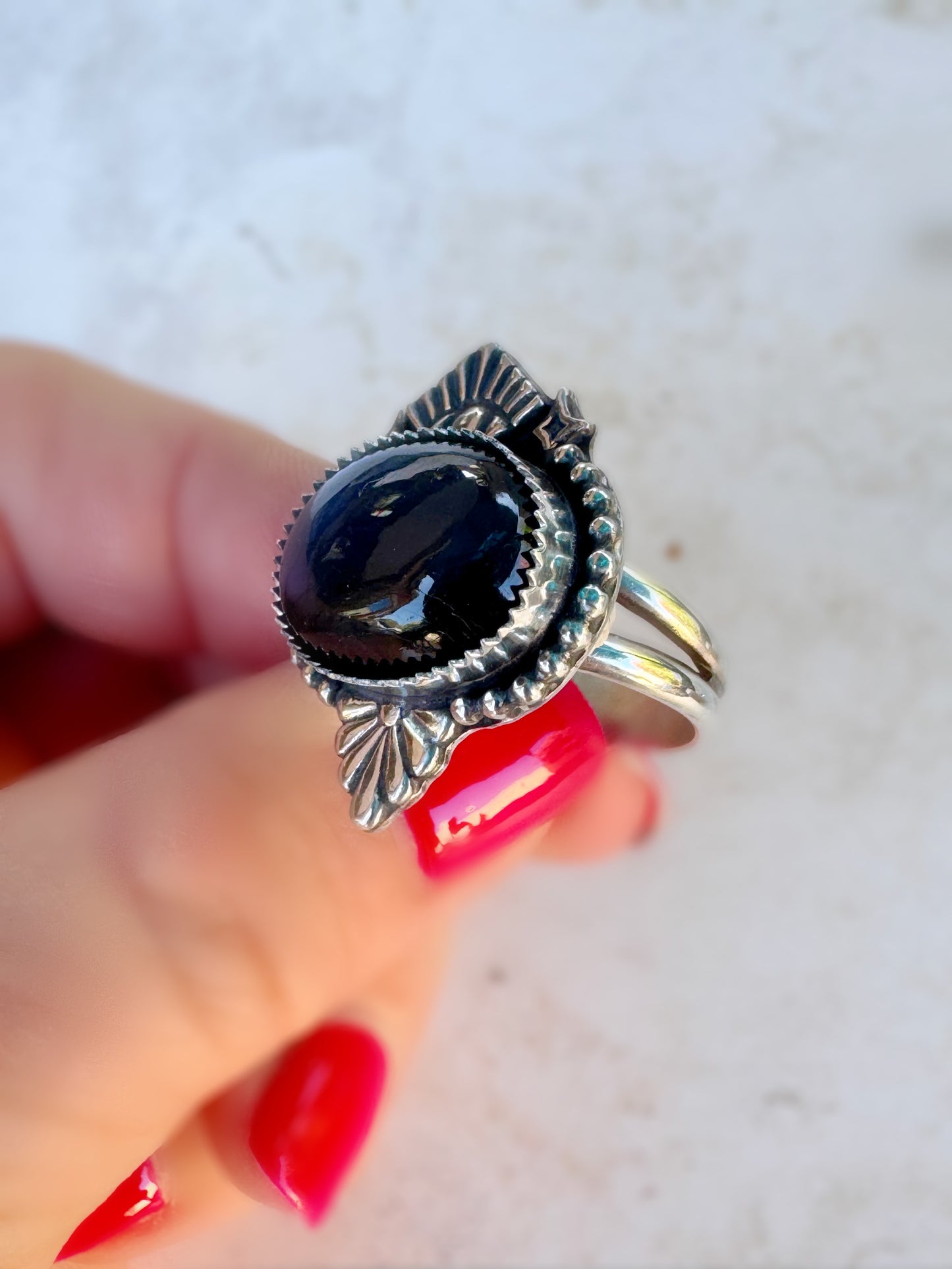 Labradorite Third Eye Talisman | Finished to Size Ring or Pendant in Fine + Sterling Silver