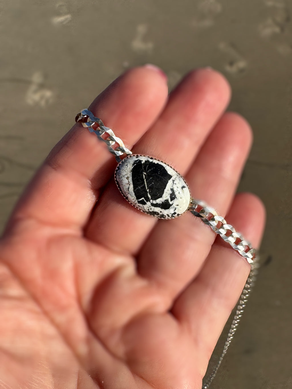 Dusk – White Buffalo Turquoise Necklace