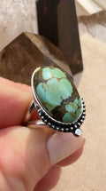 Pilot Mountain Turquoise Ring | Handmade Sterling Silver Ring