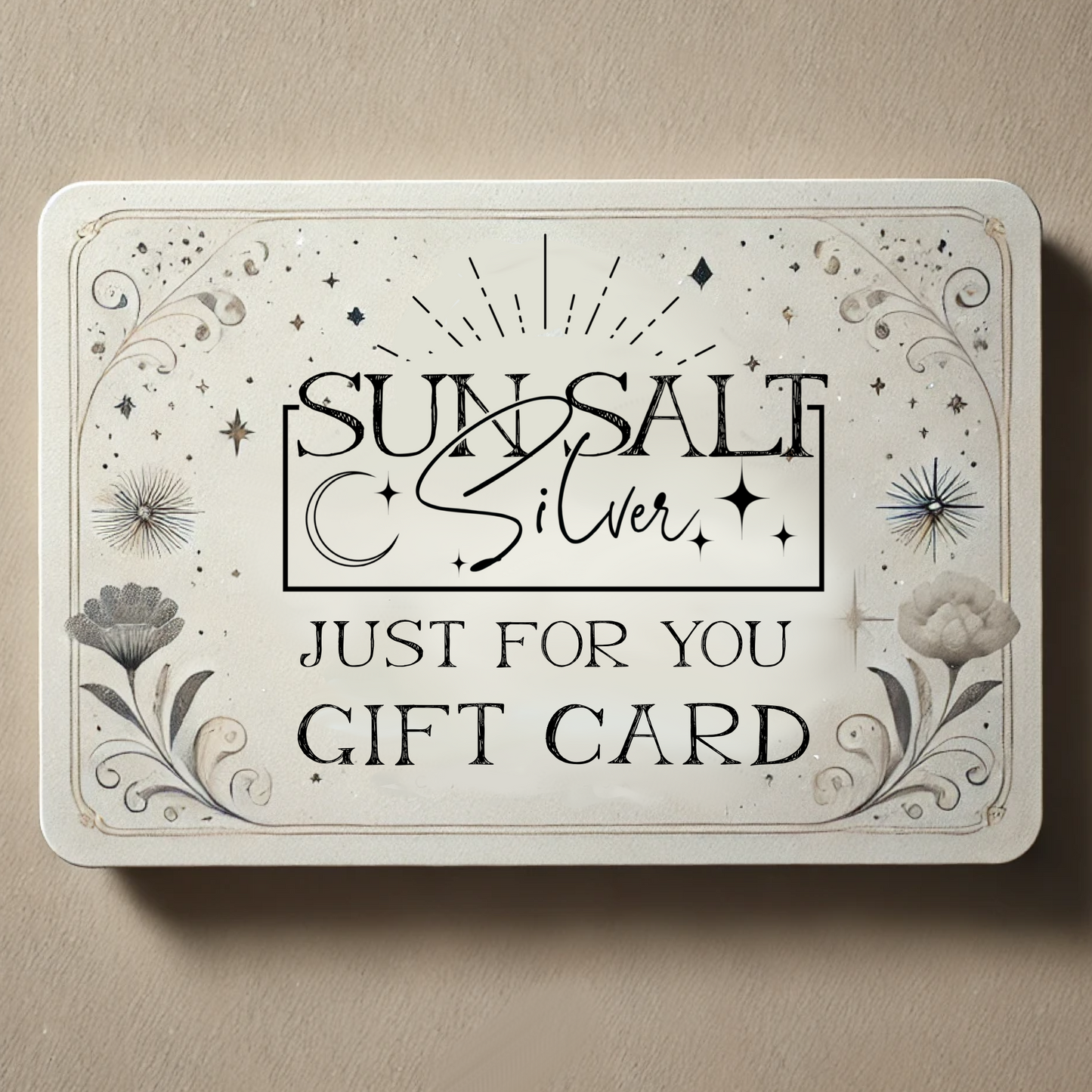 Sun Salt Silver Digital Gift Card | Bold, Soulful Jewelry for Dreamers & Kindred Spirits