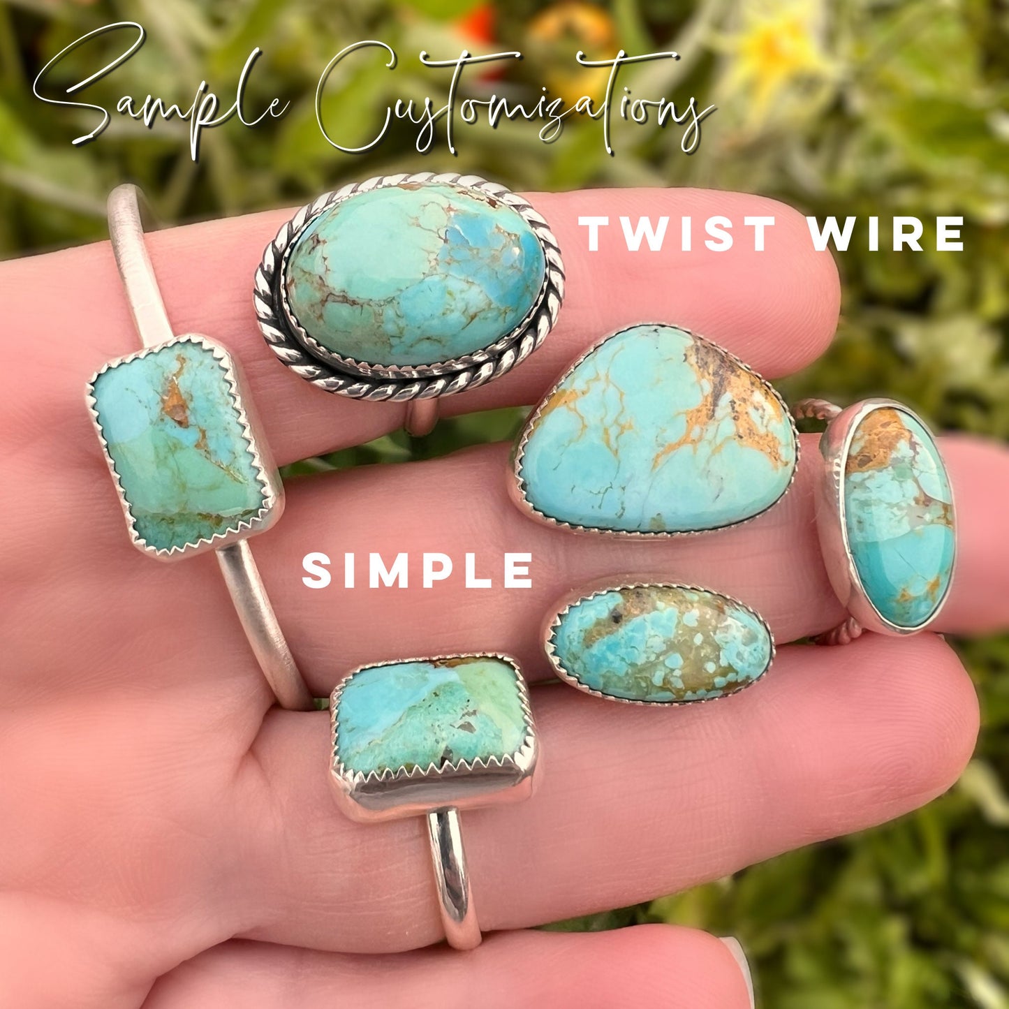 Custom Turquoise & Sterling Silver Ring - Choose Your Stone, Style, Finish and Size, Boho Cowgirl, Boho Style, Custom Jewelry, Made to Order