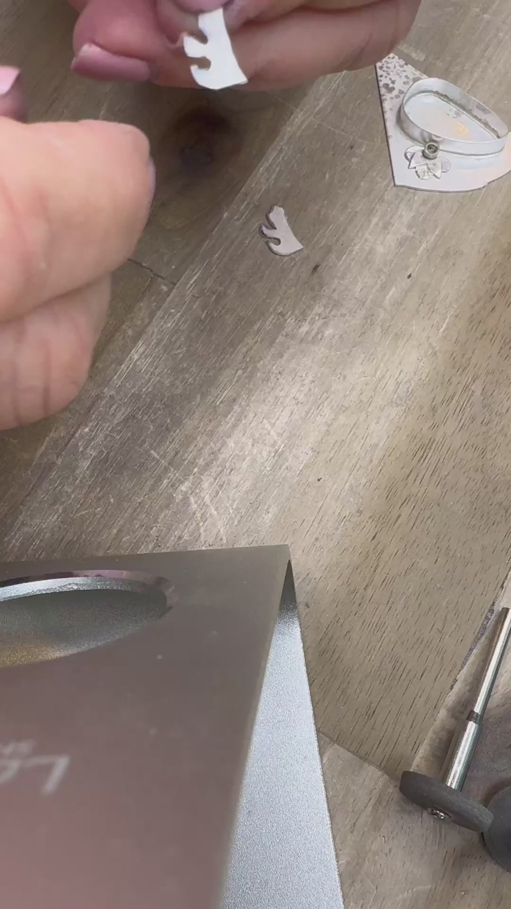 Behind the scenes look at the cuff being made. 