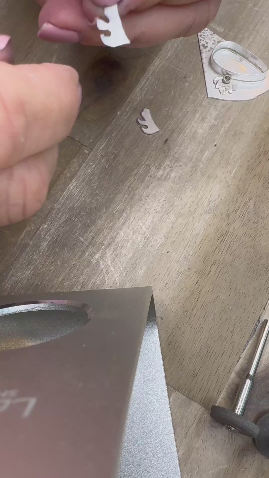 Behind the scenes look at the cuff being made. 