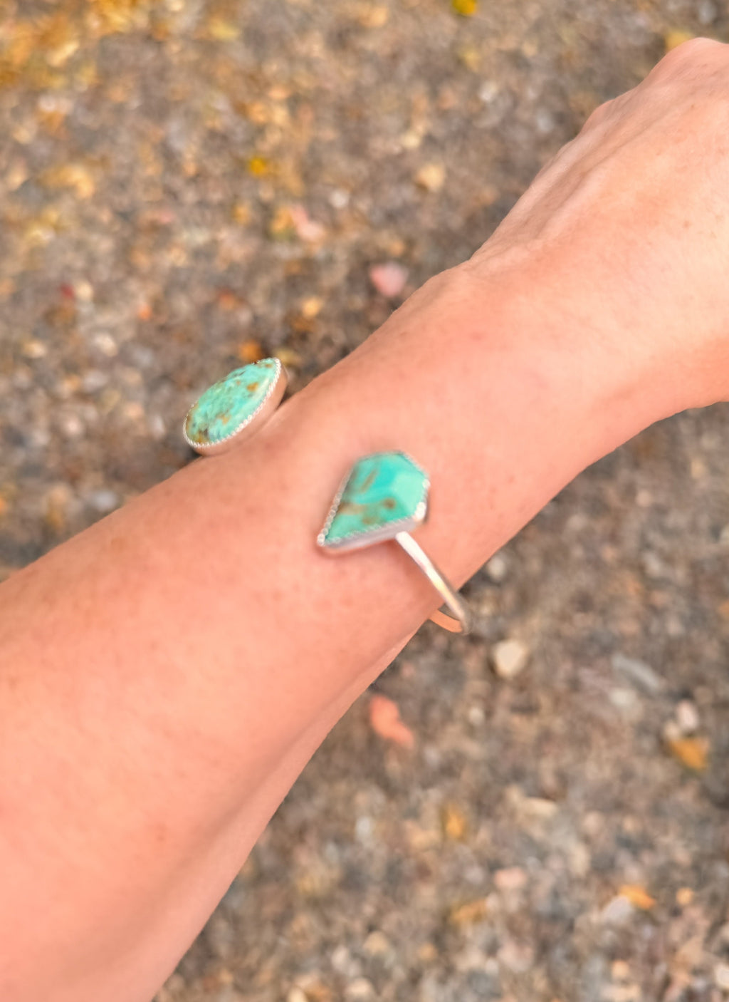 Green Turquoise Cuff, Wildflower Bracelet, Southwestern Style, Western Inspired, Cowgirl Chic, Boho Cowgirl, Boho Chic, Kingman Diamond