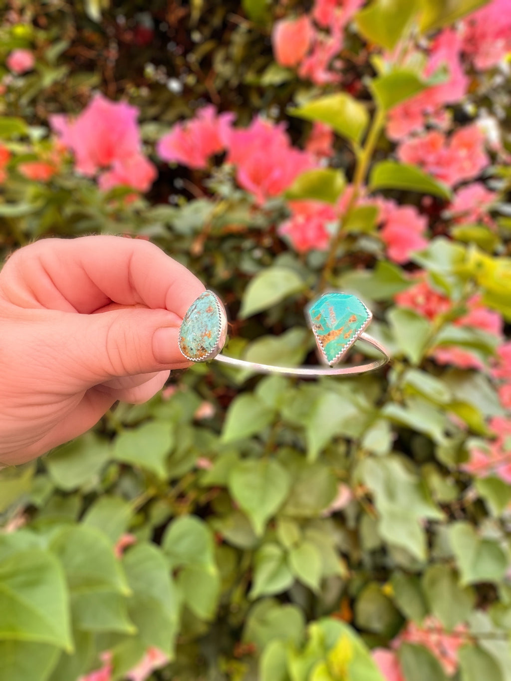 Green Turquoise Cuff, Wildflower Bracelet, Southwestern Style, Western Inspired, Cowgirl Chic, Boho Cowgirl, Boho Chic, Kingman Diamond